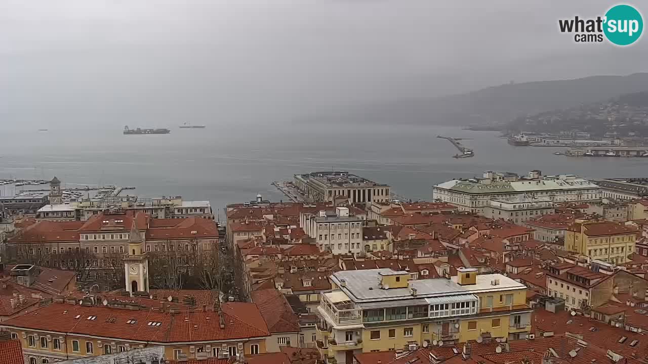 Live-Webcam Triest – Panorama der Stadt, des Golfs, der Seestation und des Schlosses Miramare