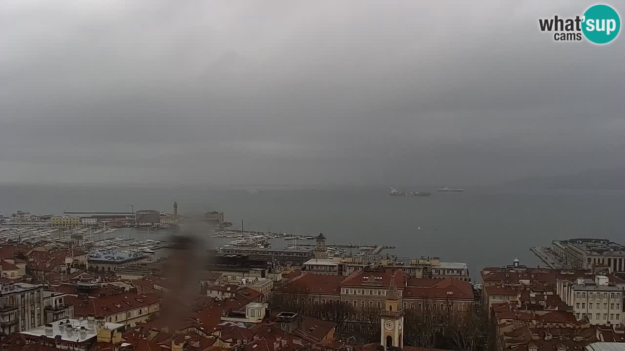 Webcam Trieste – View from sanctuary Monte Grisa