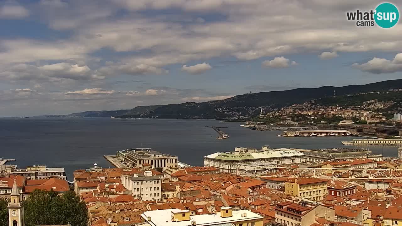 Webcam Trieste – View from sanctuary Monte Grisa
