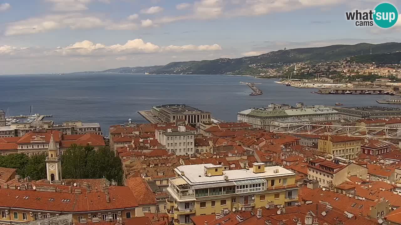 Live-Webcam Triest – Panorama der Stadt, des Golfs, der Seestation und des Schlosses Miramare