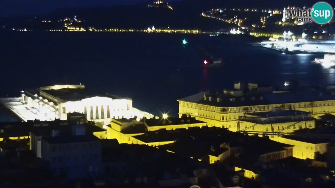 Live webcam Trieste – Panorama of the city, the Gulf, the maritime station and the Miramare castle