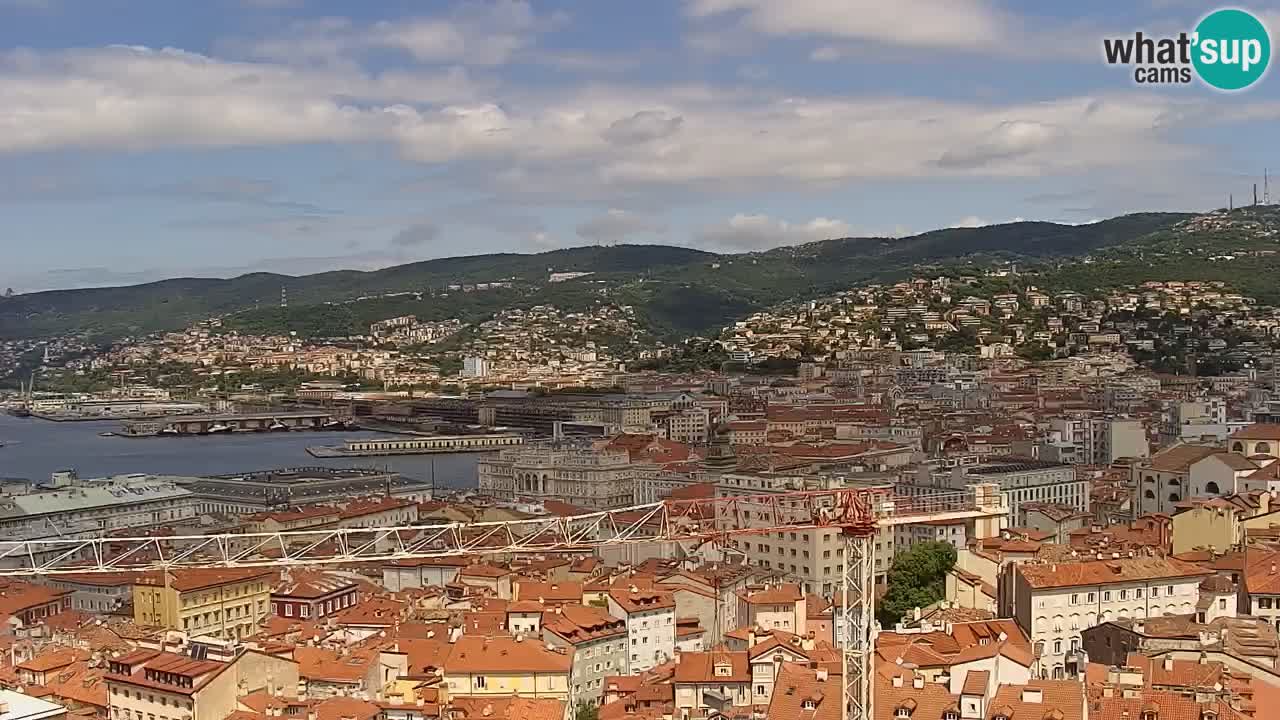 Webcam Trieste – View from sanctuary Monte Grisa