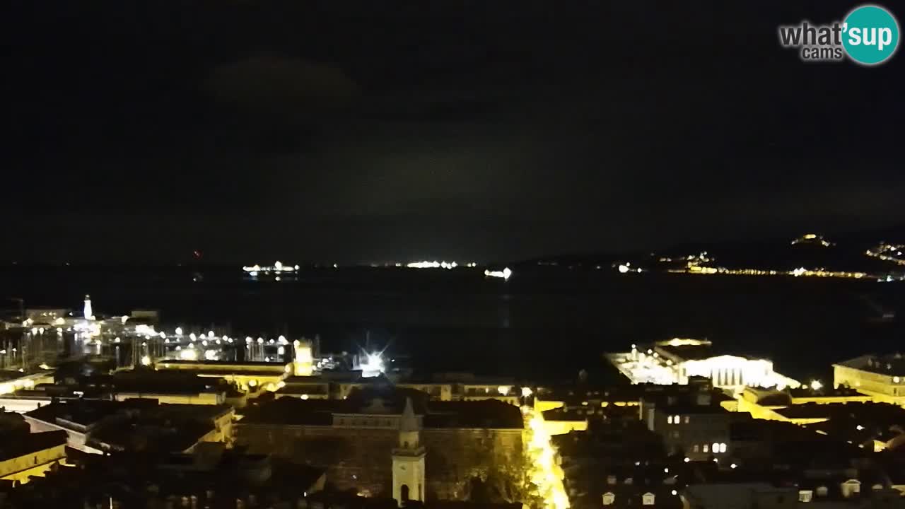 Webcam Trieste –  Vista desde el santuario Monte Grisa