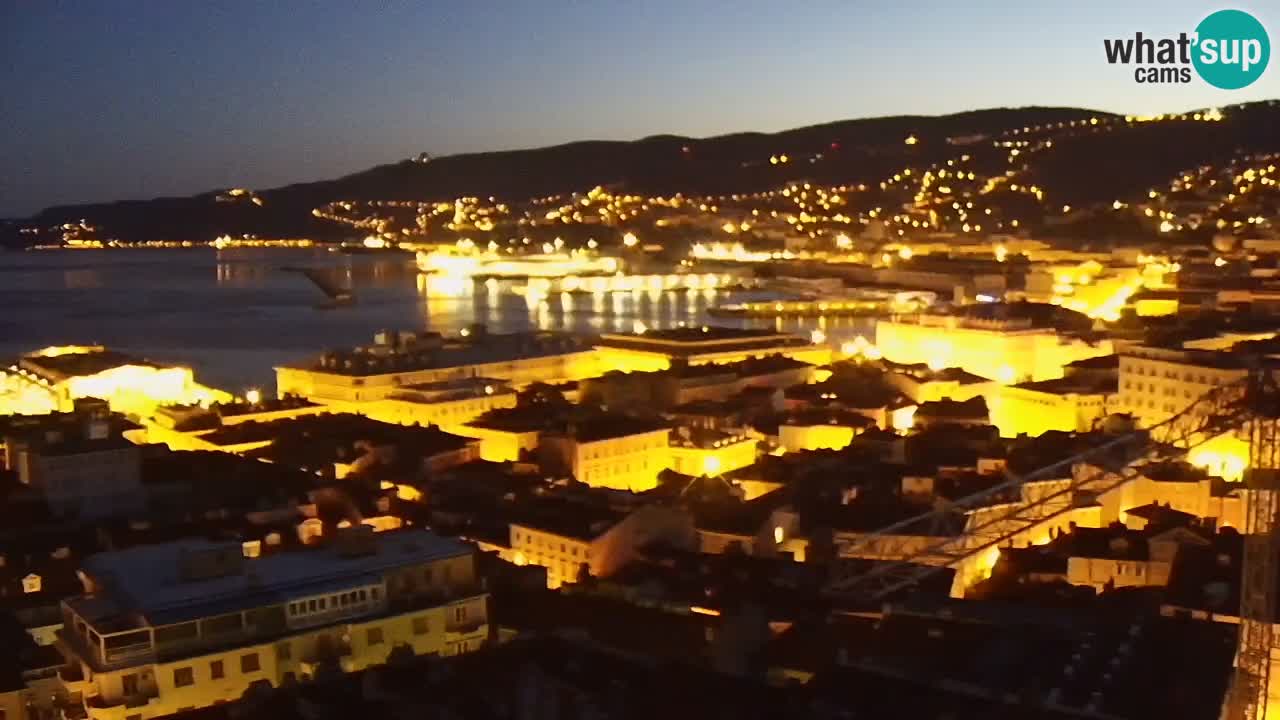 Live webcam Trieste – Panorama della città, del Golfo, stazione marittima e del castello di Miramare
