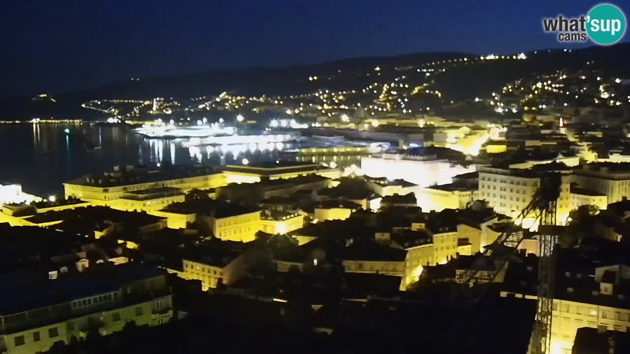 Live webcam Trieste – Panorama of the city, the Gulf, the maritime station and the Miramare castle