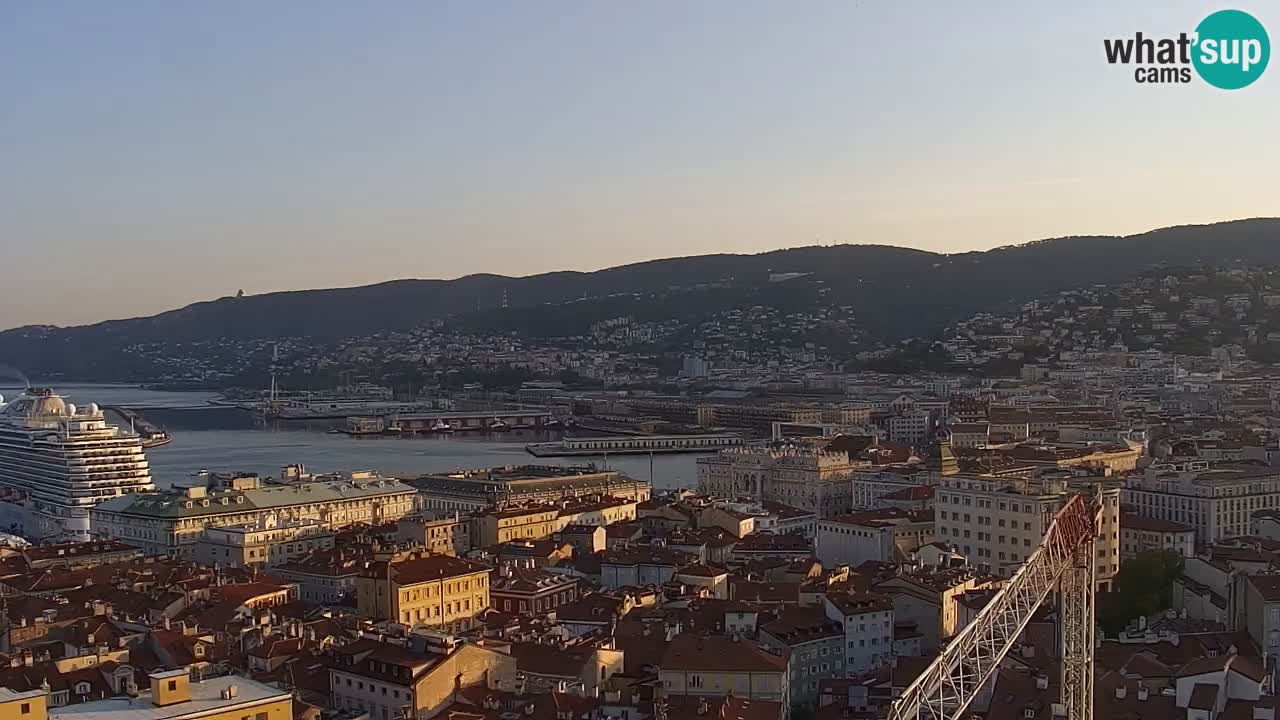 Webcam Trieste – View from sanctuary Monte Grisa