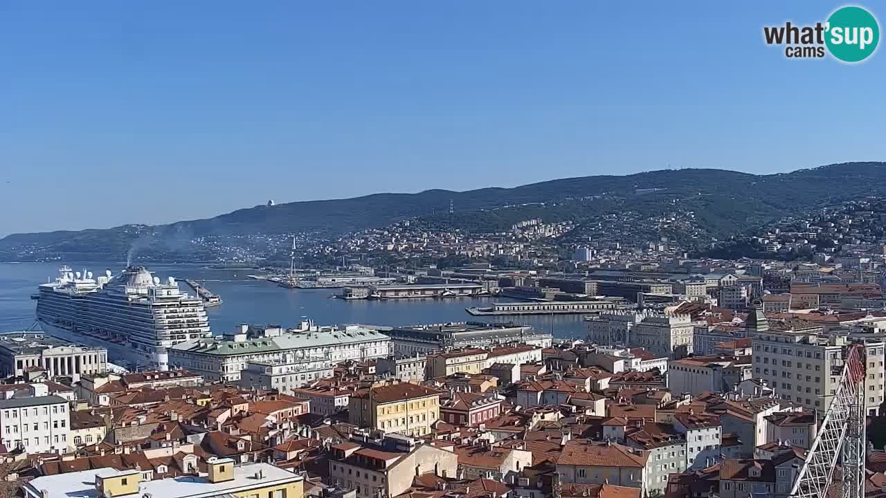 Spletna kamera Trst – pogled s svetišča Monte Grisa