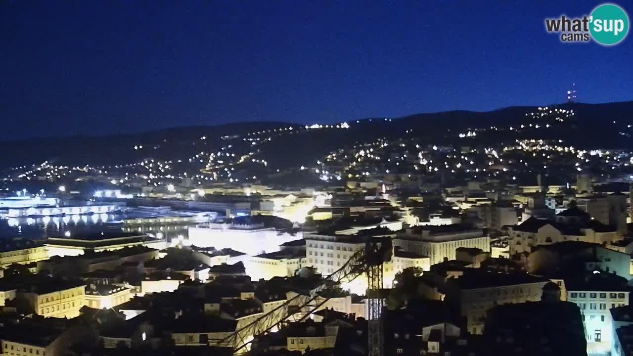 Webcam en vivo Trieste, ciudad, golfo, puerto y castillo de Miramare