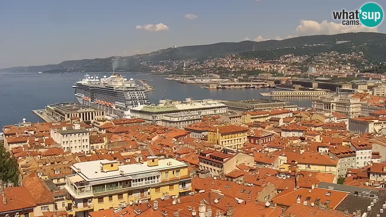 Webcam Trieste –  Vista desde el santuario Monte Grisa