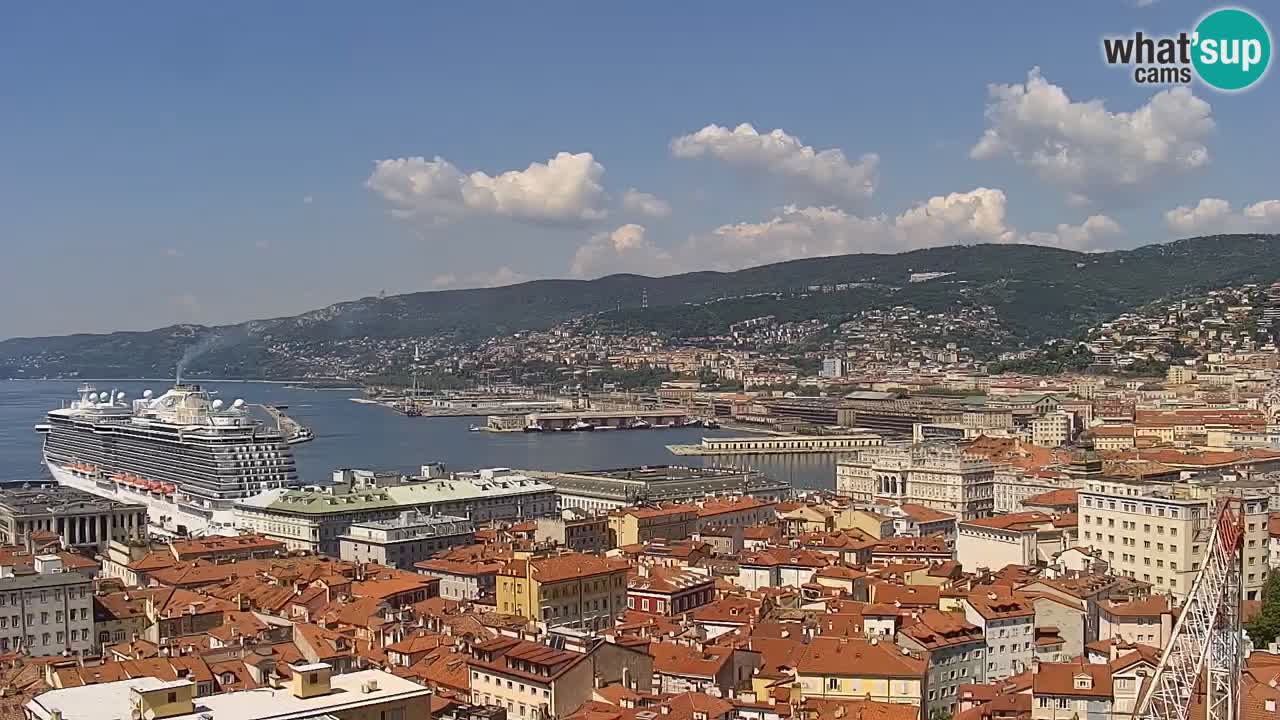 Webcam Triest – Blick vom Heiligtum Monte Grisa
