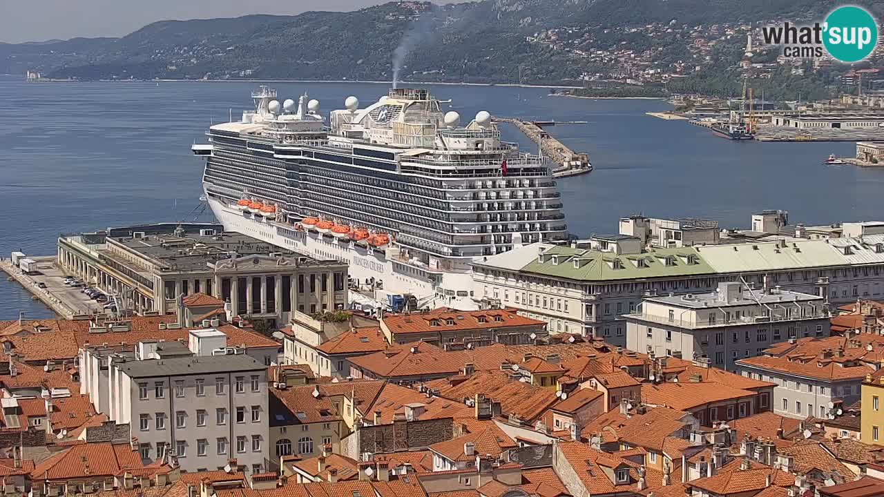 Webcam Triest – Blick vom Heiligtum Monte Grisa