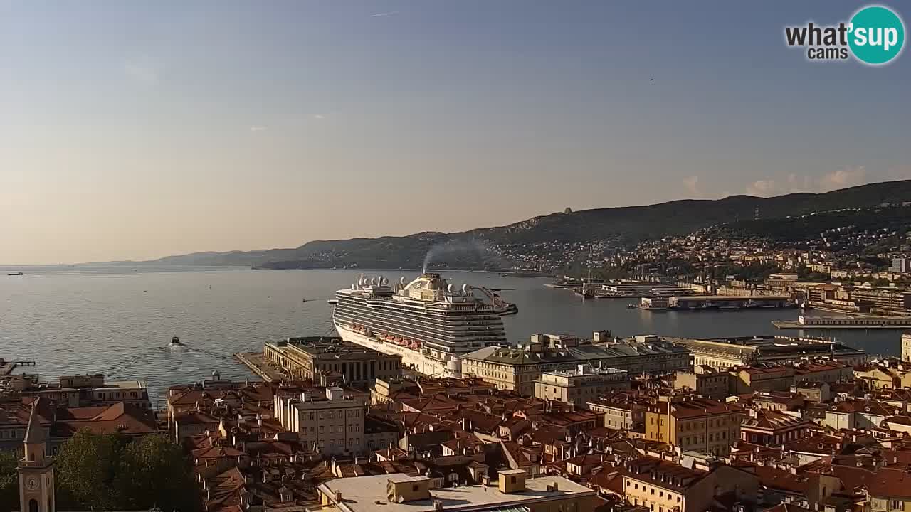 Webcam Trieste –  Vista desde el santuario Monte Grisa