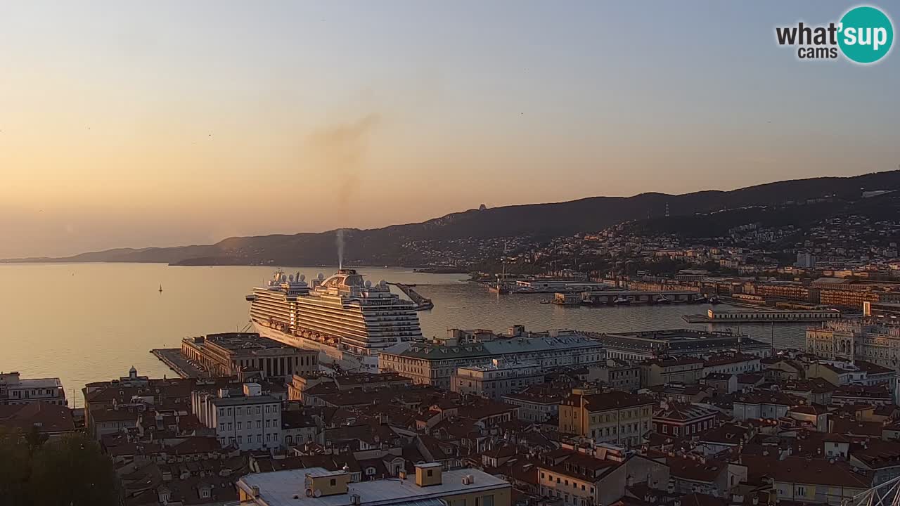 Live-Webcam Triest – Panorama der Stadt, des Golfs, der Seestation und des Schlosses Miramare