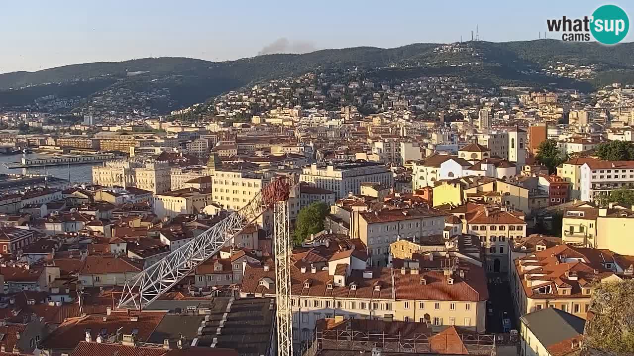 Live webcam Trieste – Panorama della città, del Golfo, stazione marittima e del castello di Miramare