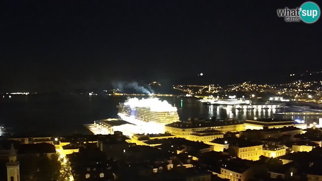 Webcam Trieste –  Vista desde el santuario Monte Grisa
