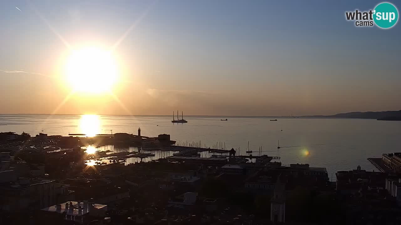 Webcam Trieste – View from sanctuary Monte Grisa