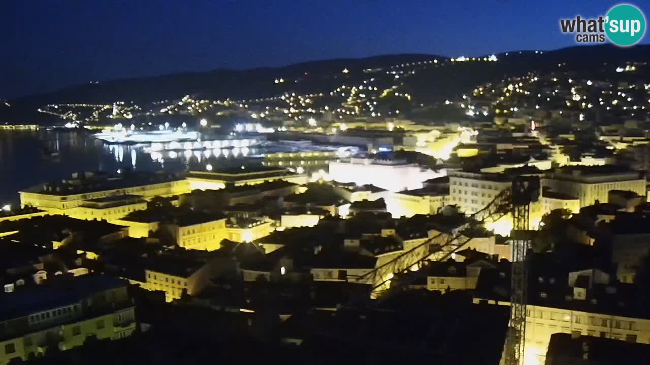 Webcam Trieste – View from sanctuary Monte Grisa