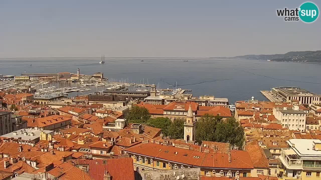 Webcam Trieste – View from sanctuary Monte Grisa