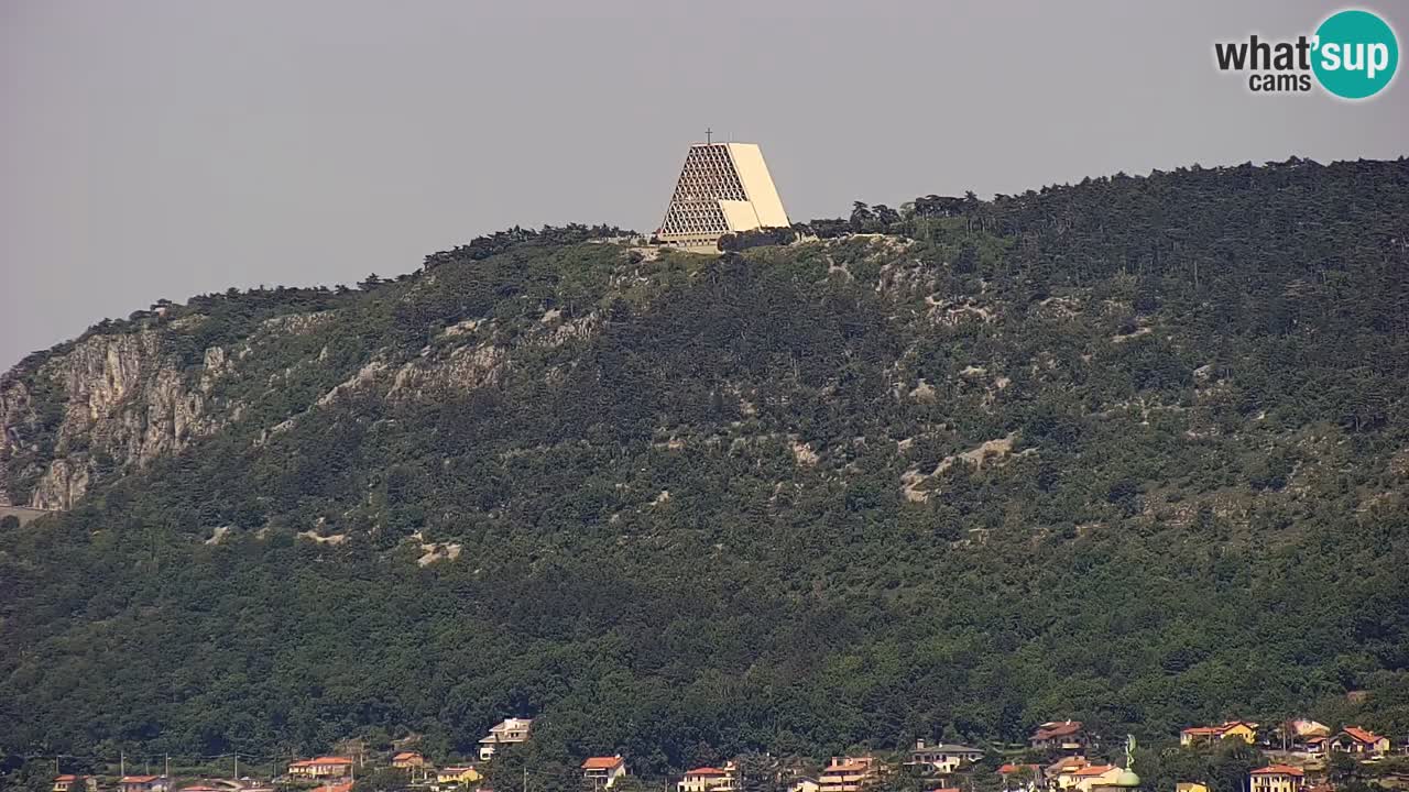Web kamera Trst – pogled sa svetišta Monte Grisa