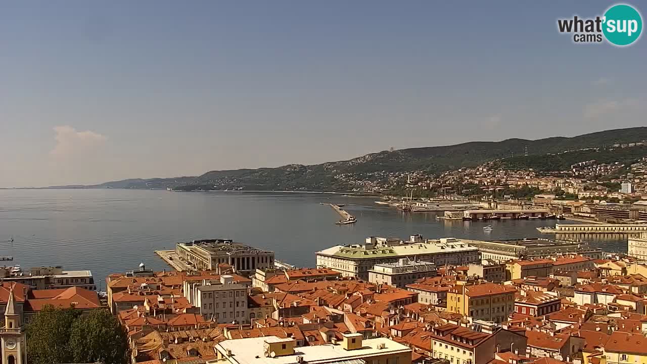 Live-Webcam Triest – Panorama der Stadt, des Golfs, der Seestation und des Schlosses Miramare