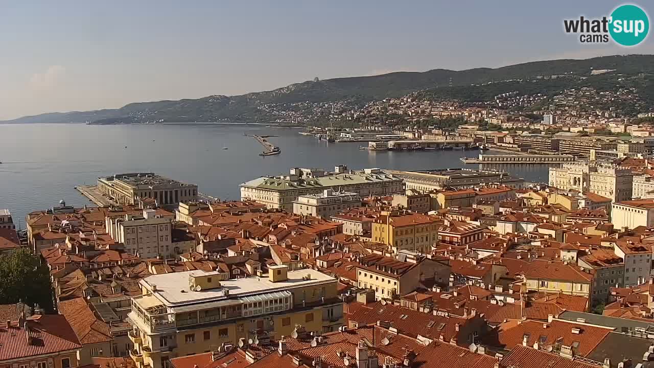 Live-Webcam Triest – Panorama der Stadt, des Golfs, der Seestation und des Schlosses Miramare