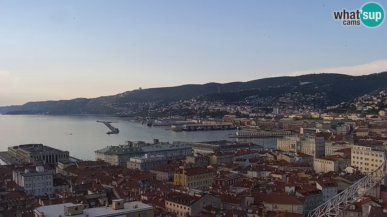 Live-Webcam Triest – Panorama der Stadt, des Golfs, der Seestation und des Schlosses Miramare