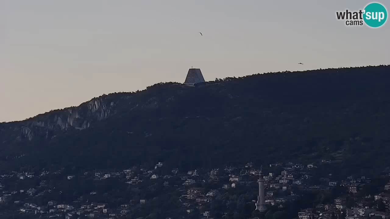 Live webcam Trieste – Panorama of the city, the Gulf, the maritime station and the Miramare castle