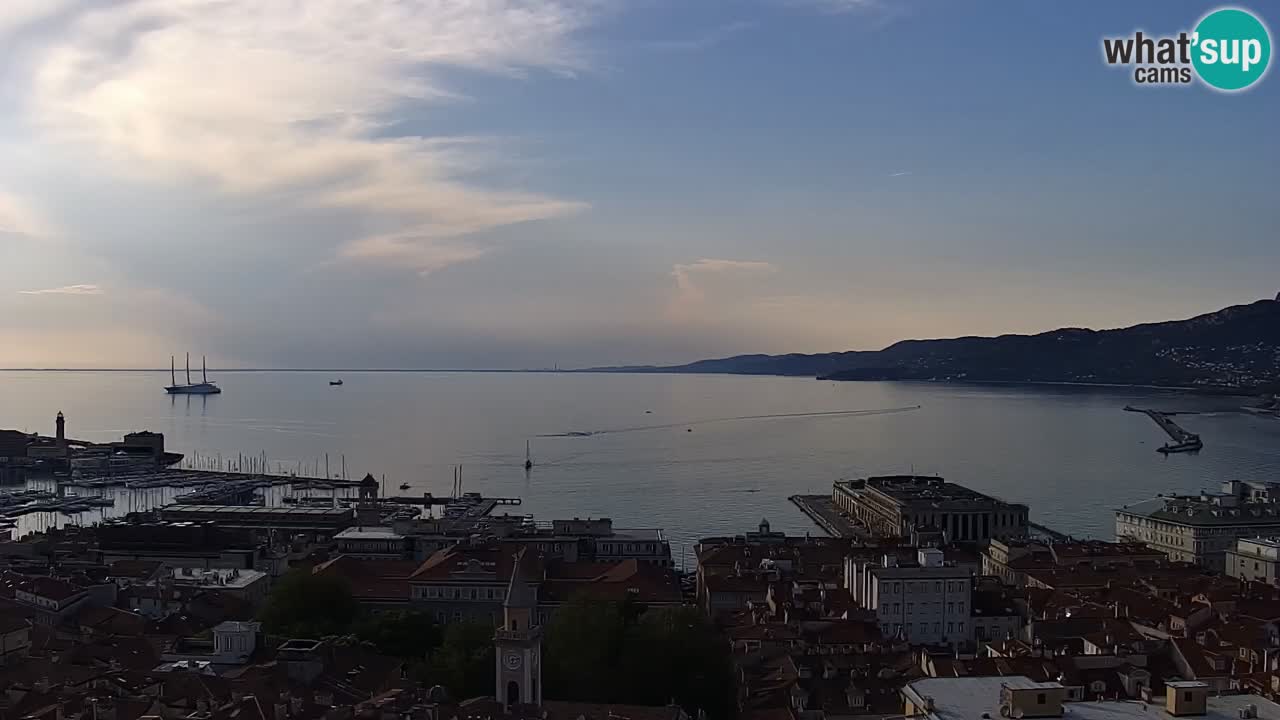 Webcam Triest – Blick vom Heiligtum Monte Grisa