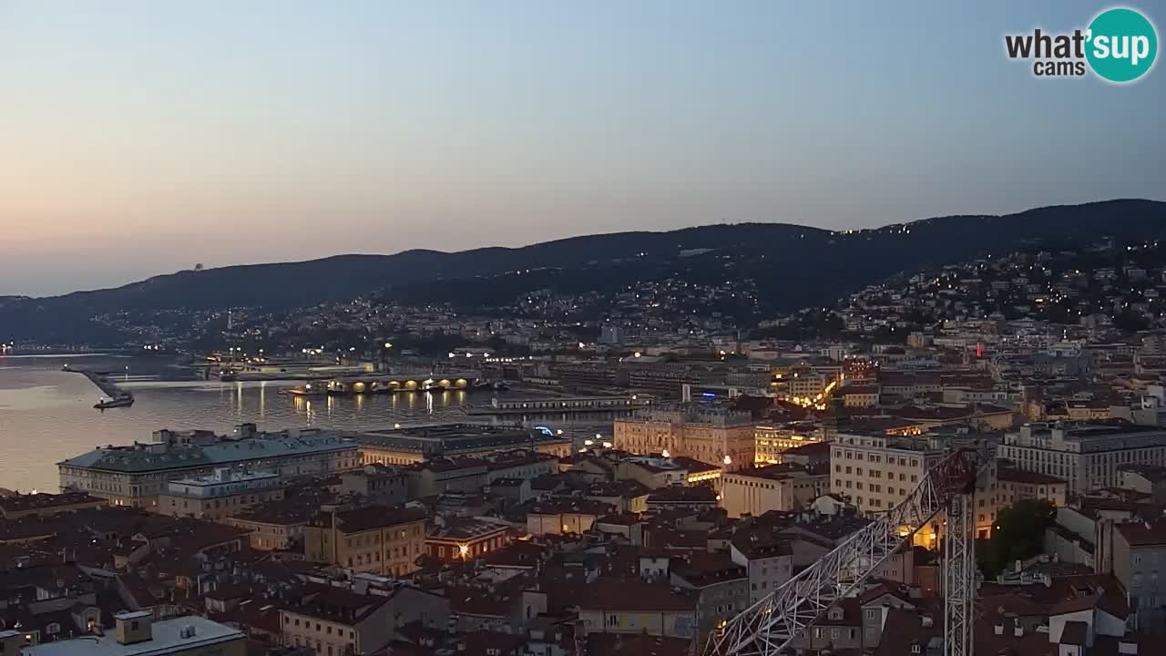 Live webcam Trieste – Panorama of the city, the Gulf, the maritime station and the Miramare castle