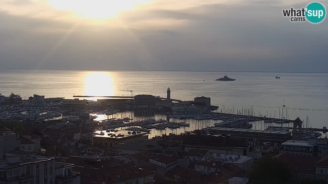 Webcam Trieste – View from sanctuary Monte Grisa