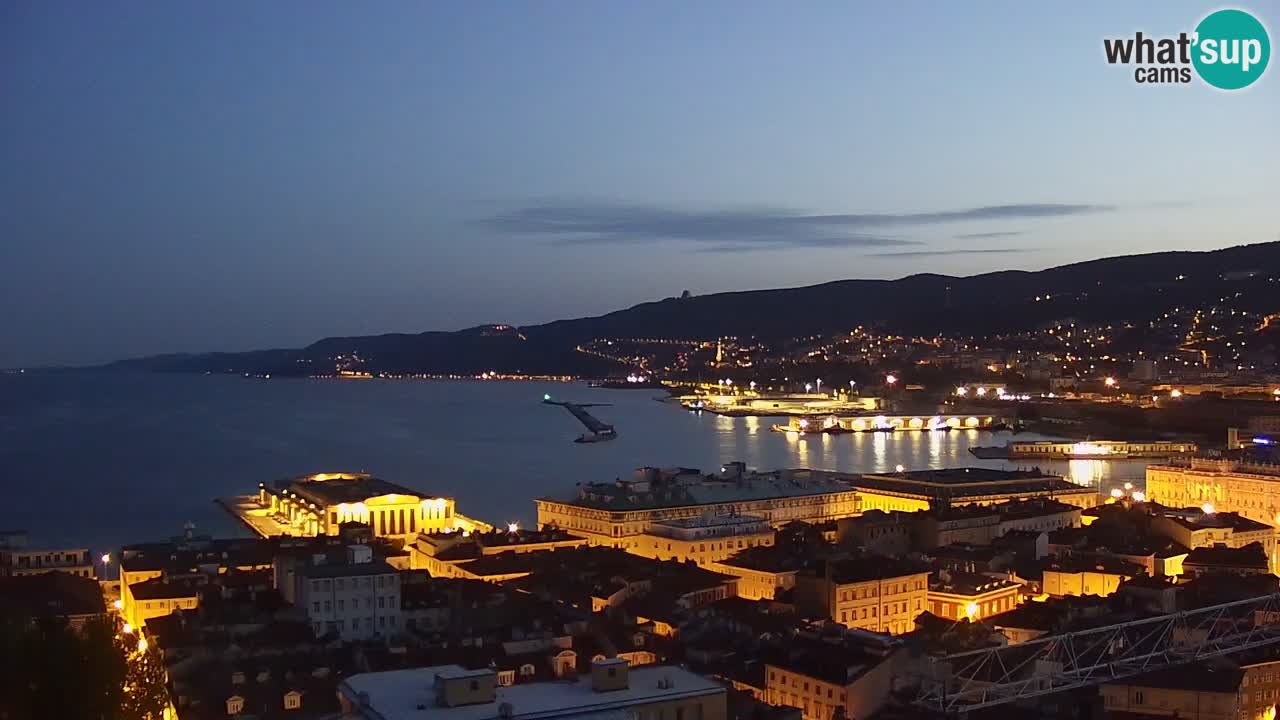 Live-Webcam Triest – Panorama der Stadt, des Golfs, der Seestation und des Schlosses Miramare