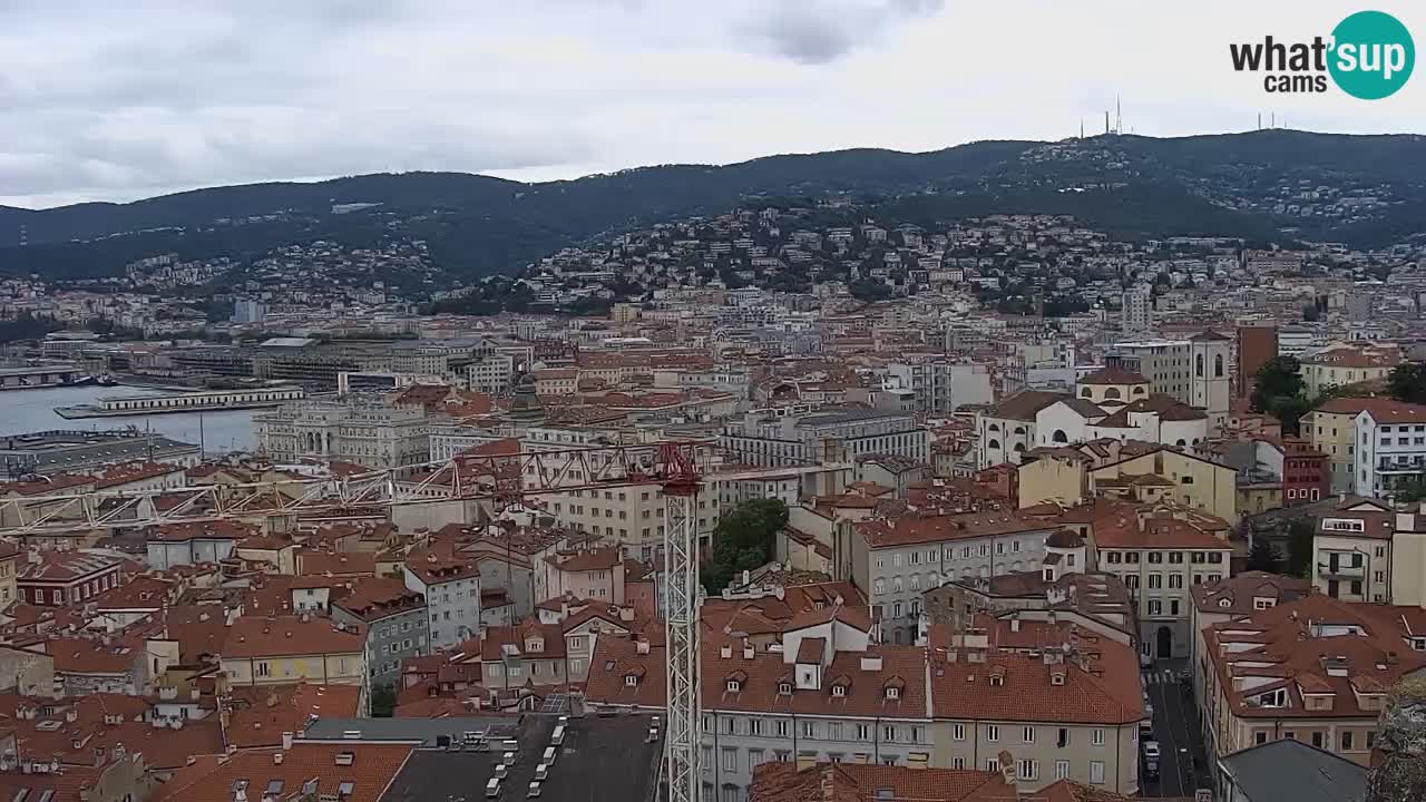 Webcam Trieste – View from sanctuary Monte Grisa