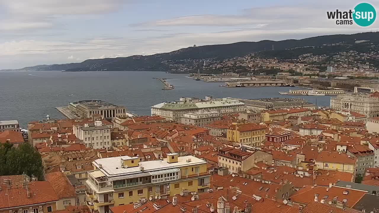 Webcam Trieste – View from sanctuary Monte Grisa