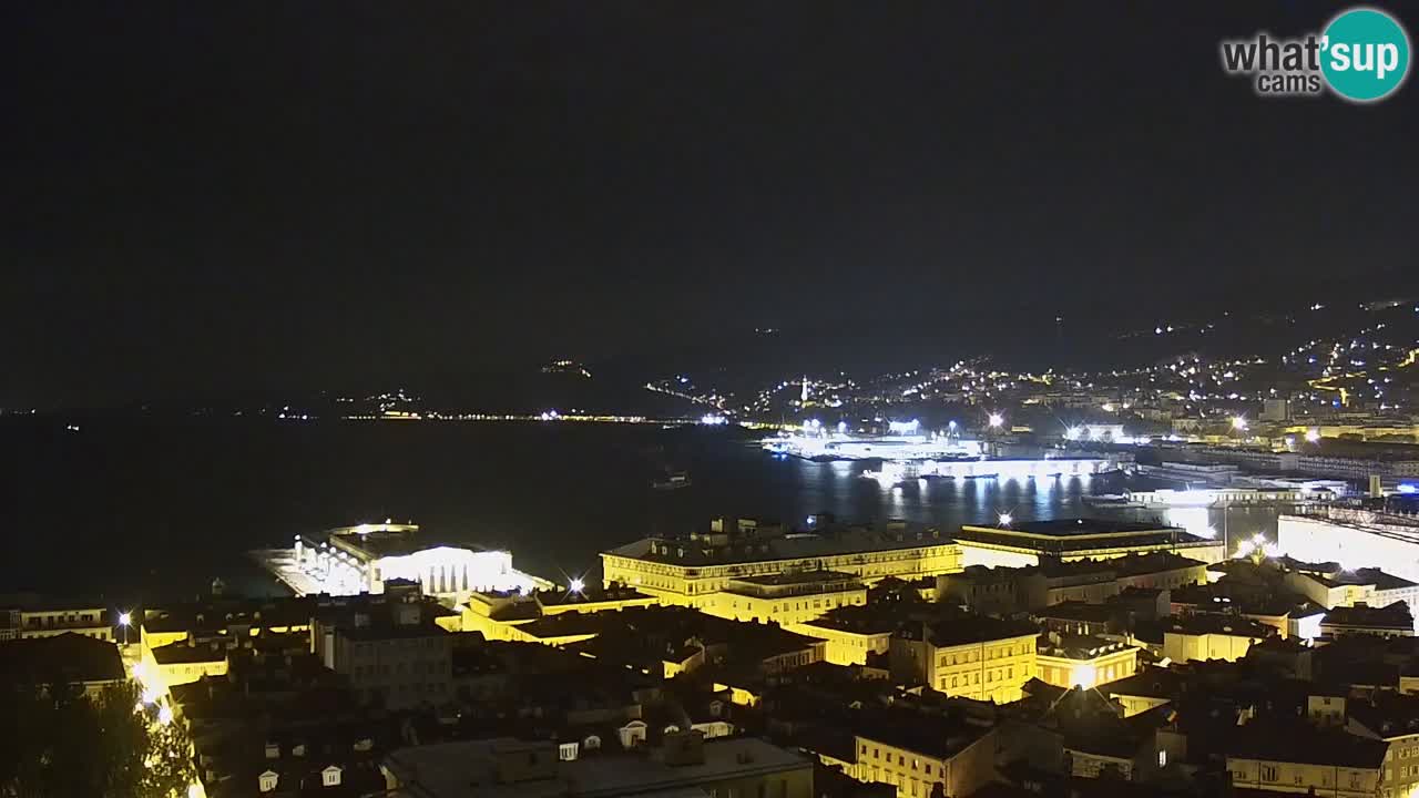 Webcam Trieste – View from sanctuary Monte Grisa