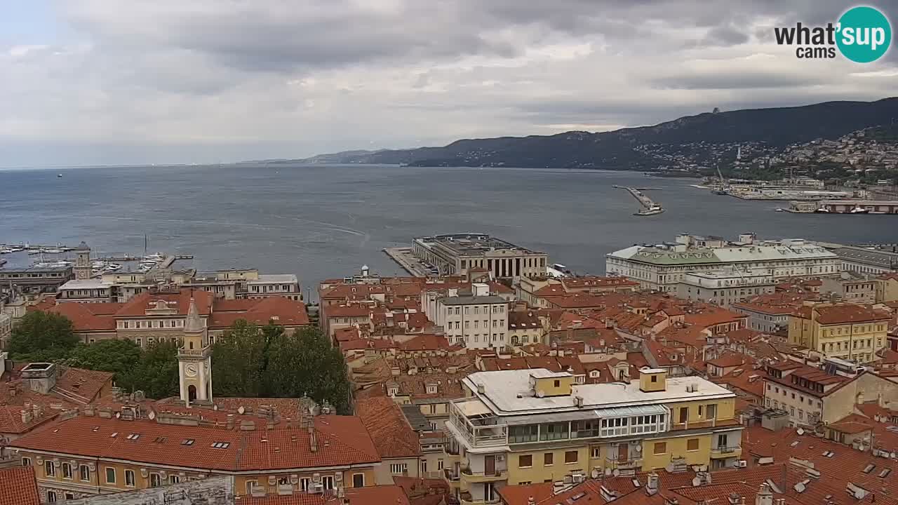 Live-Webcam Triest – Panorama der Stadt, des Golfs, der Seestation und des Schlosses Miramare
