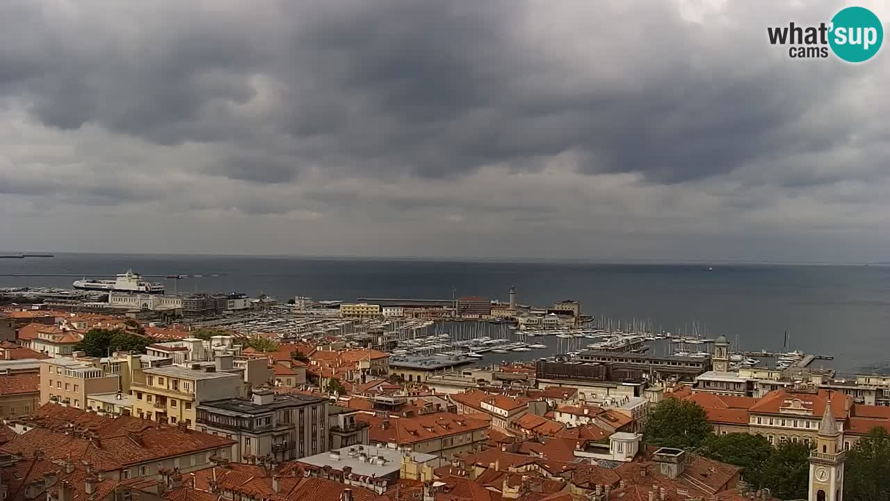 Live-Webcam Triest – Panorama der Stadt, des Golfs, der Seestation und des Schlosses Miramare