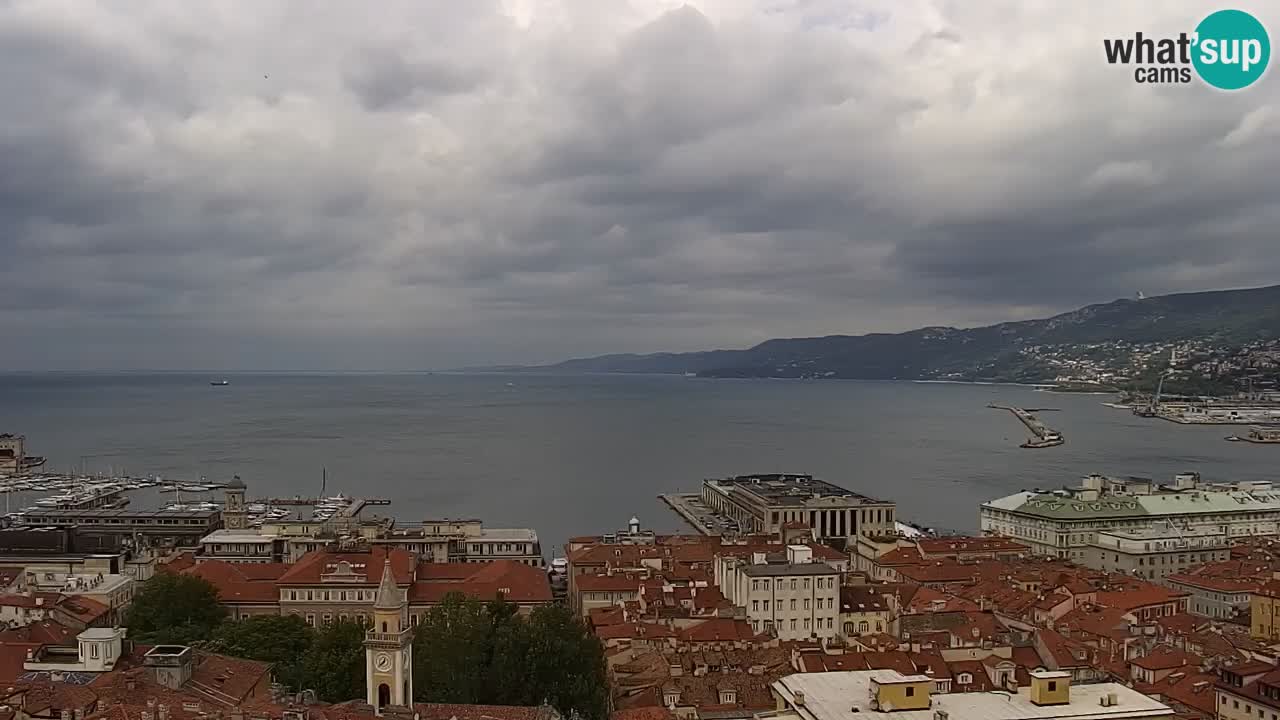Webcam Trieste – View from sanctuary Monte Grisa