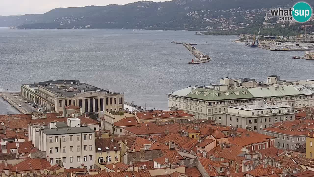Webcam Trieste – View from sanctuary Monte Grisa