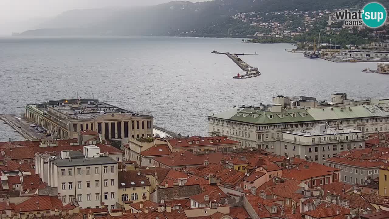 Live webcam Trieste – Panorama della città, del Golfo, stazione marittima e del castello di Miramare