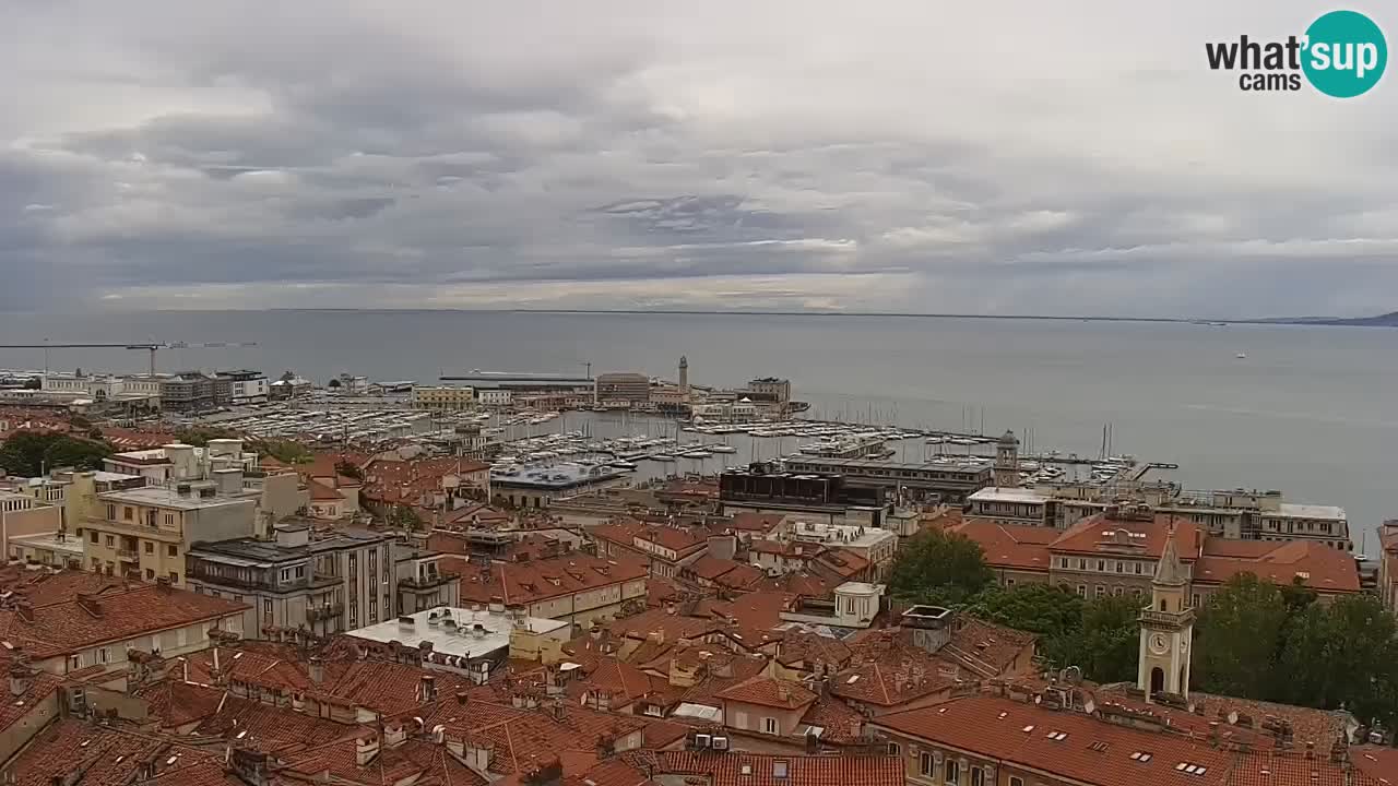 Webcam Trieste –  Vista desde el santuario Monte Grisa