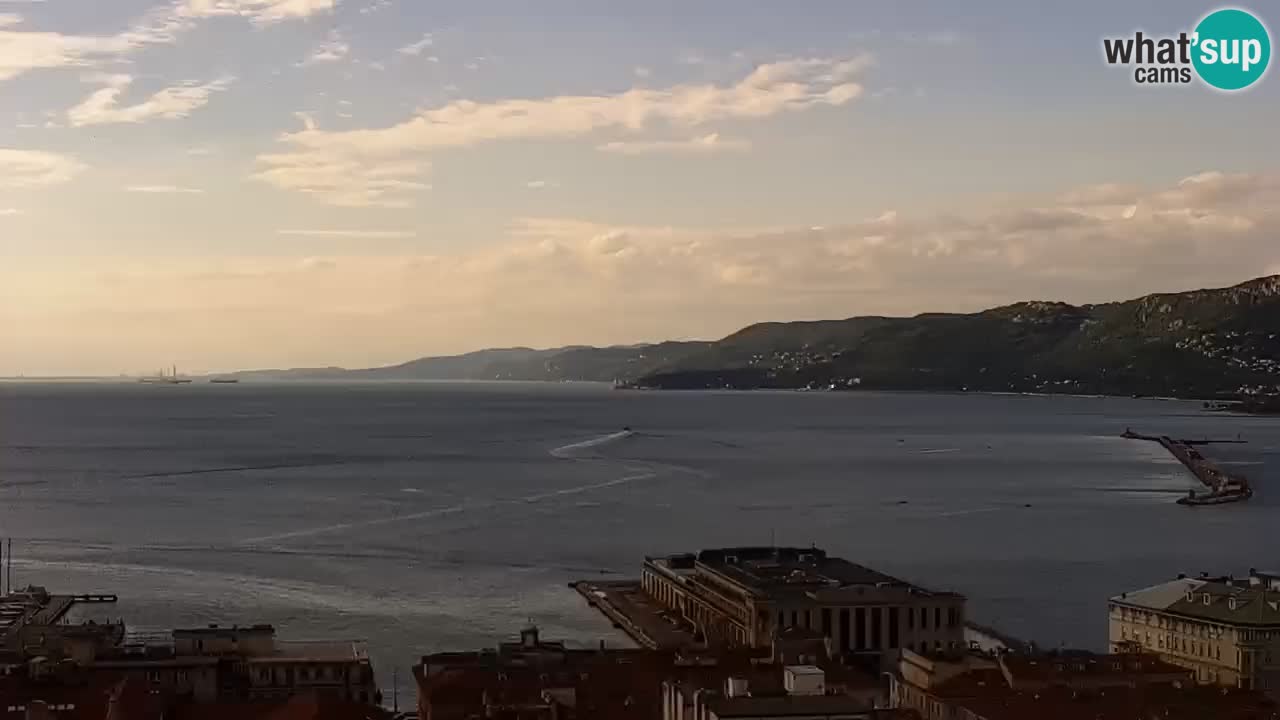 Webcam Trieste – View from sanctuary Monte Grisa