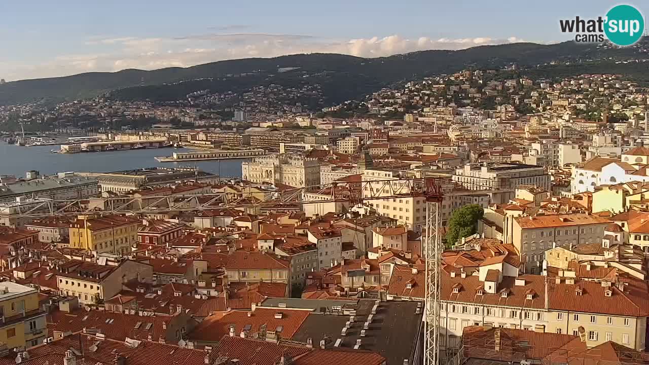 Live-Webcam Triest – Panorama der Stadt, des Golfs, der Seestation und des Schlosses Miramare