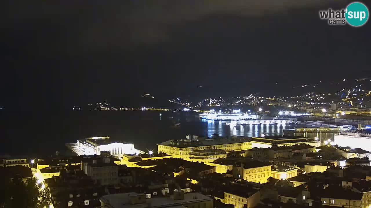 Live-Webcam Triest – Panorama der Stadt, des Golfs, der Seestation und des Schlosses Miramare