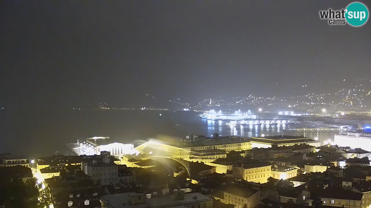 Webcam Trieste –  Vista desde el santuario Monte Grisa