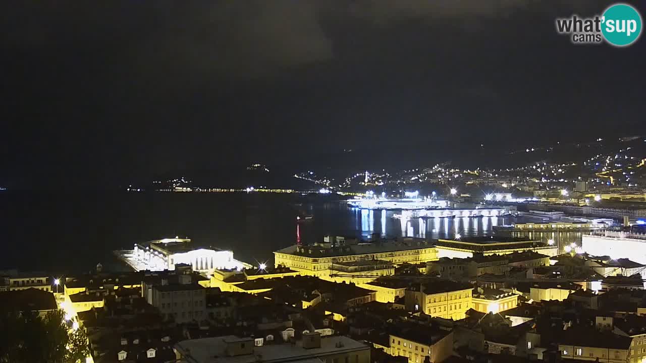 Webcam Trieste – View from sanctuary Monte Grisa