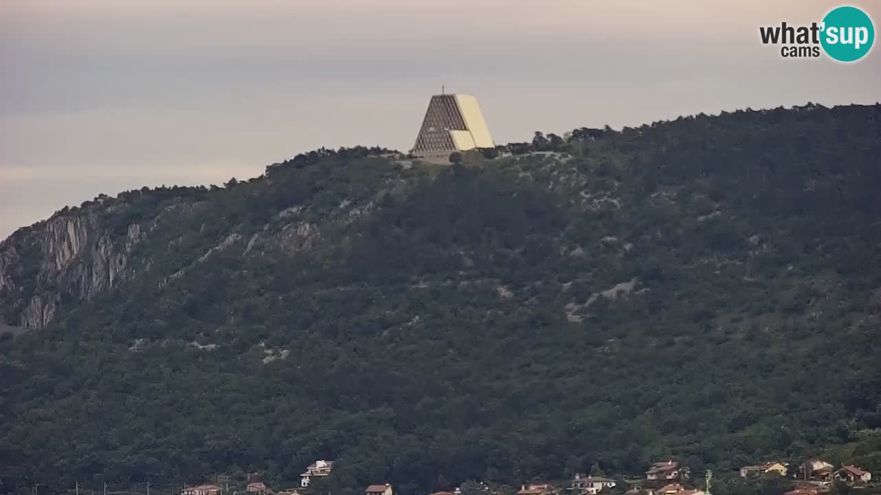 Spletna kamera Trst – pogled s svetišča Monte Grisa