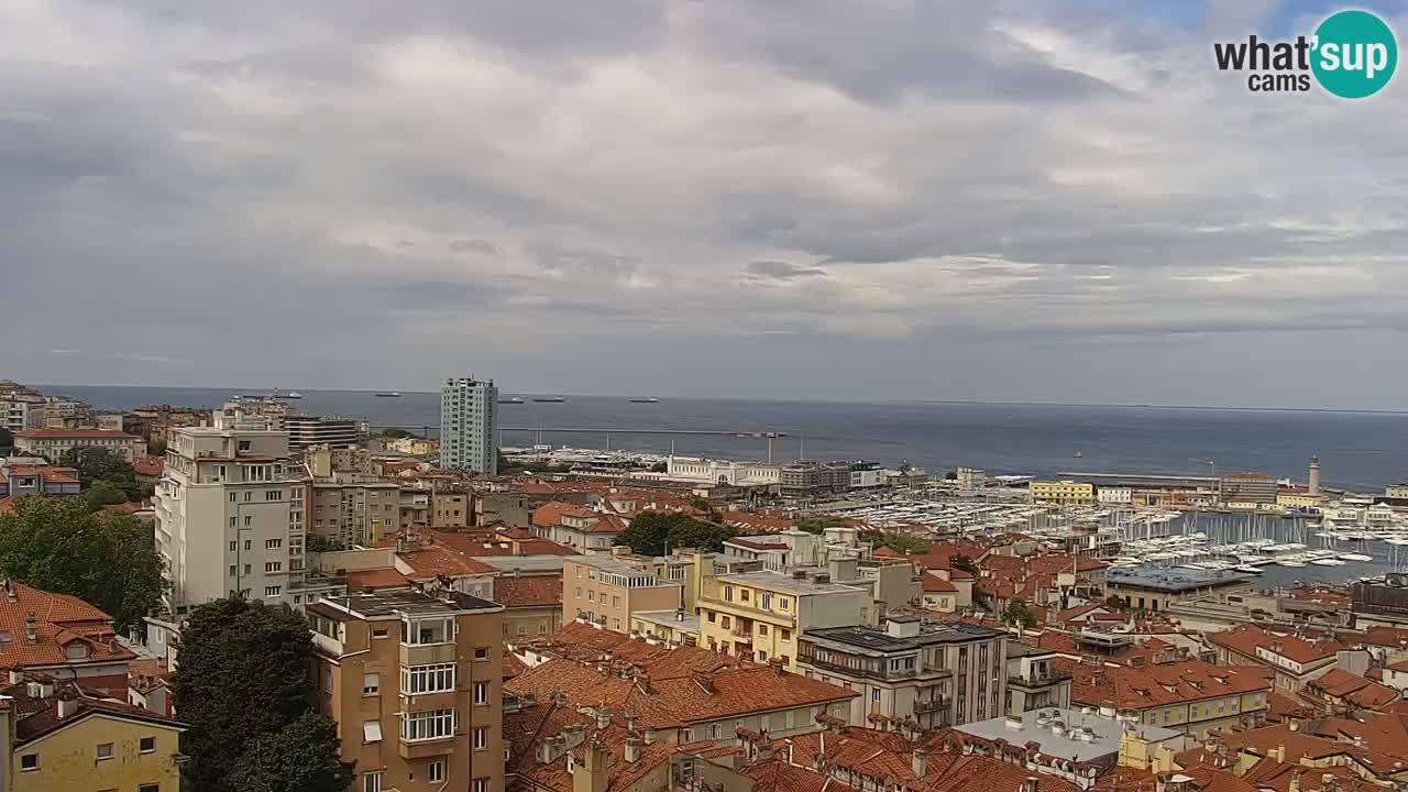 Live-Webcam Triest – Panorama der Stadt, des Golfs, der Seestation und des Schlosses Miramare