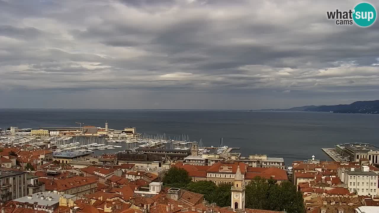 Webcam Trieste – View from sanctuary Monte Grisa