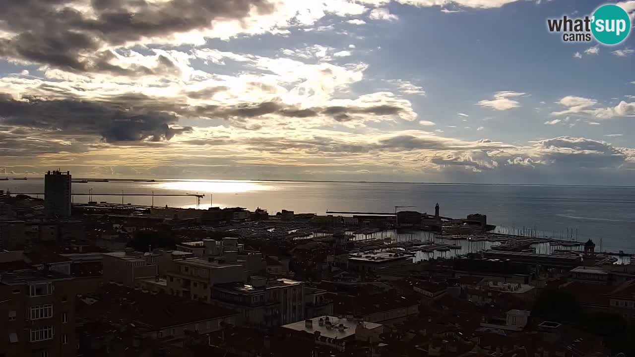 Webcam Triest – Blick vom Heiligtum Monte Grisa
