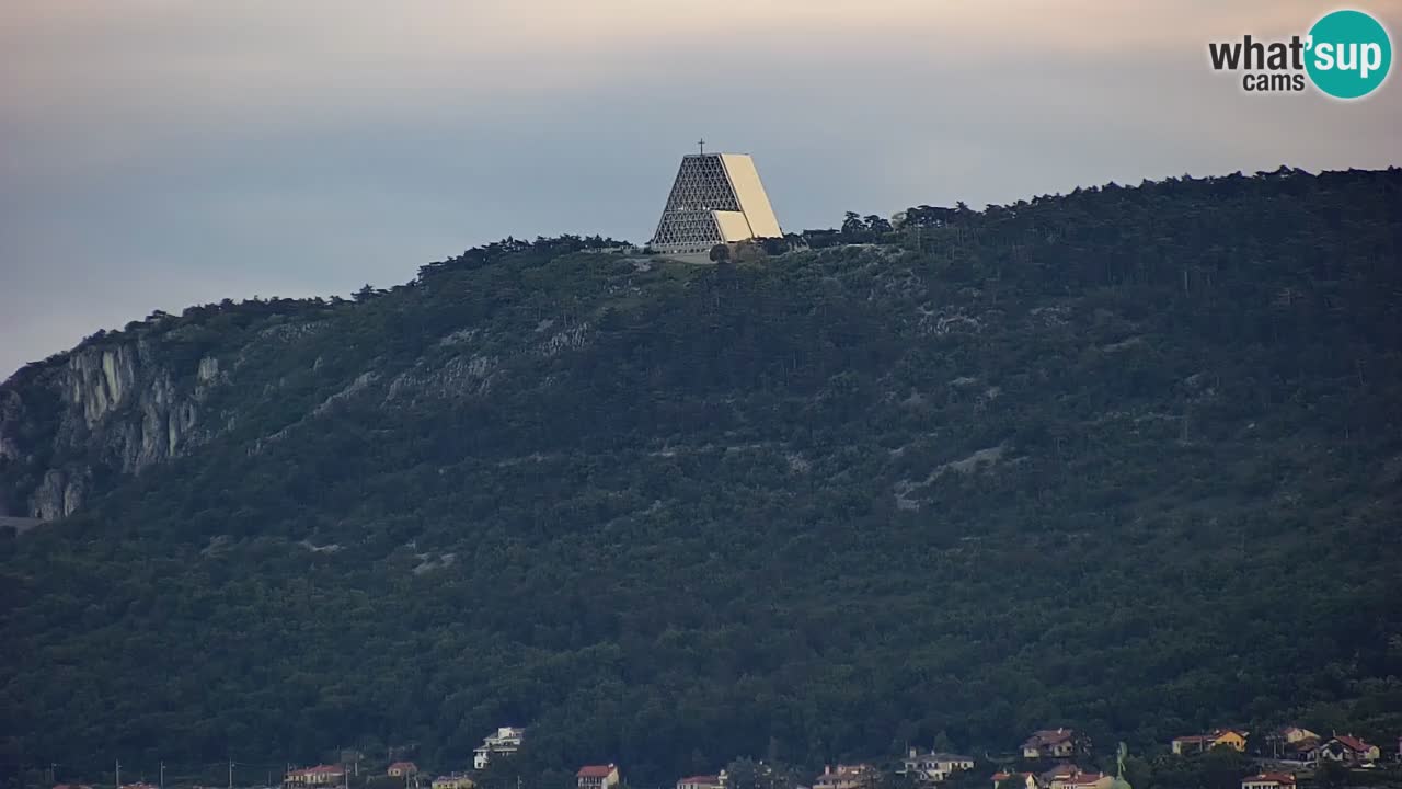 Webcam Trieste – Panorama dal Santuario Monte Grisa